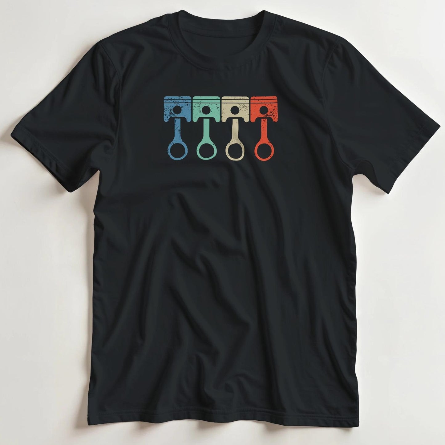 T-shirt en coupe unisexe et 100% coton en Noir S imprimé avec un design Pistons T-Shirt .