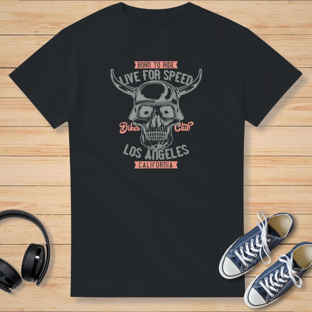 LA Biker Club T-Shirt Black