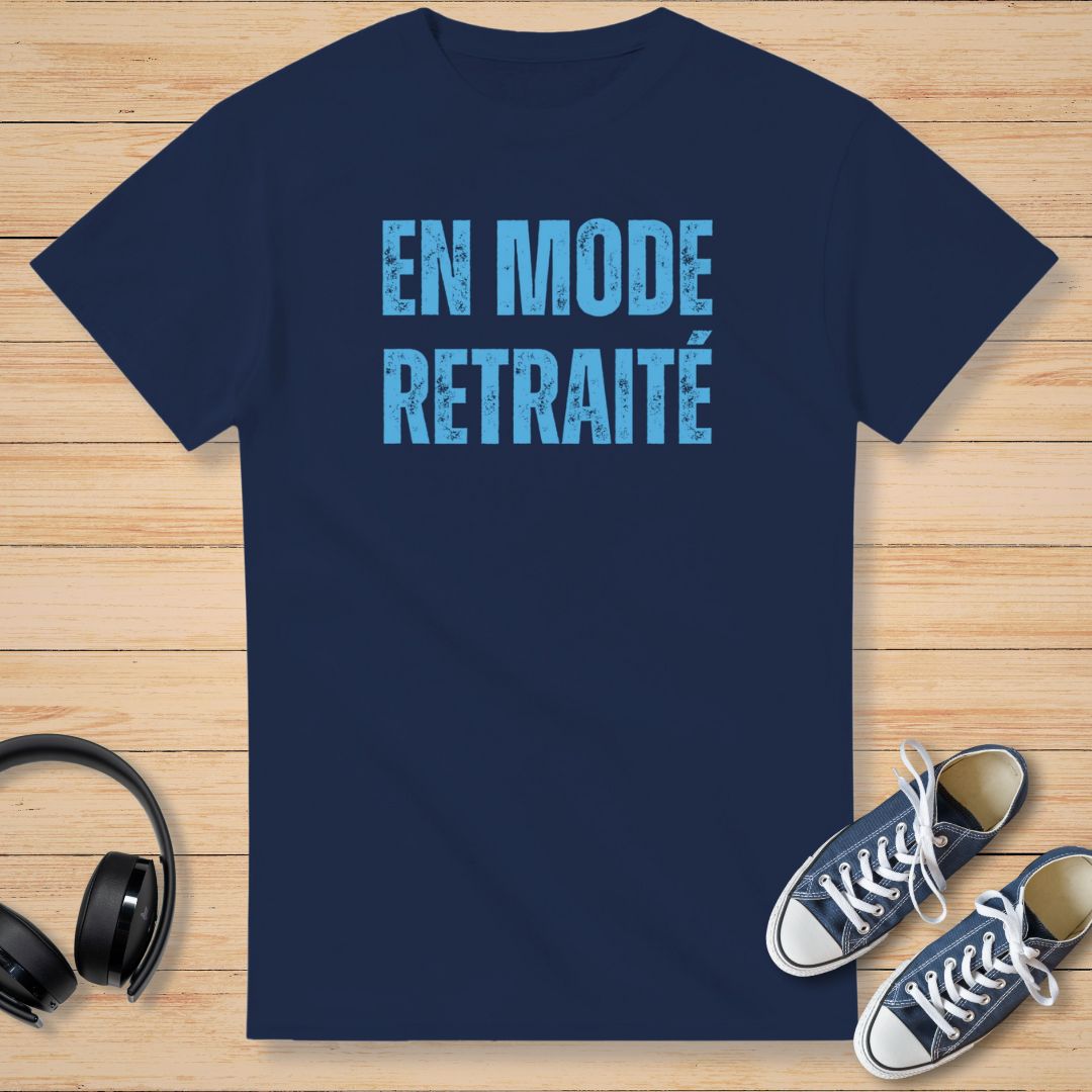 Mode Retraité T-Shirt Marine