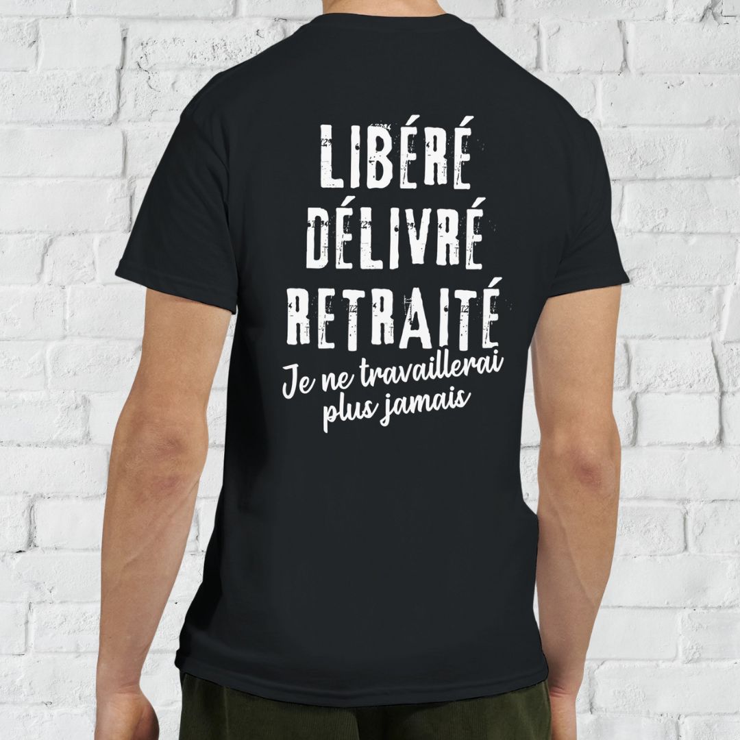 Libéré Dos T-Shirt Noir