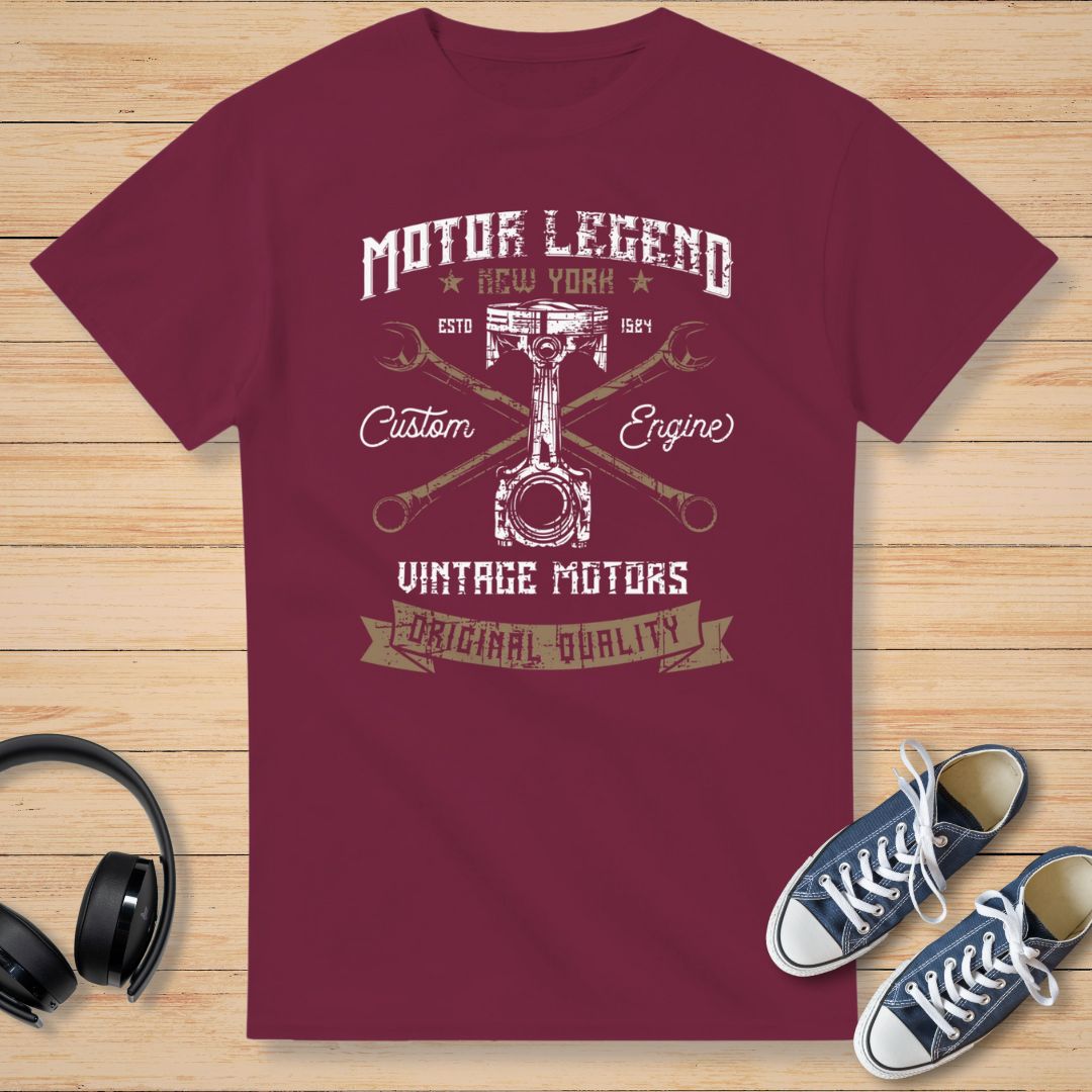 Motor Legend T-Shirt Maroon