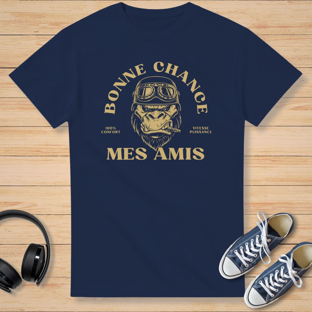 Bonne Chance T-Shirt Navy
