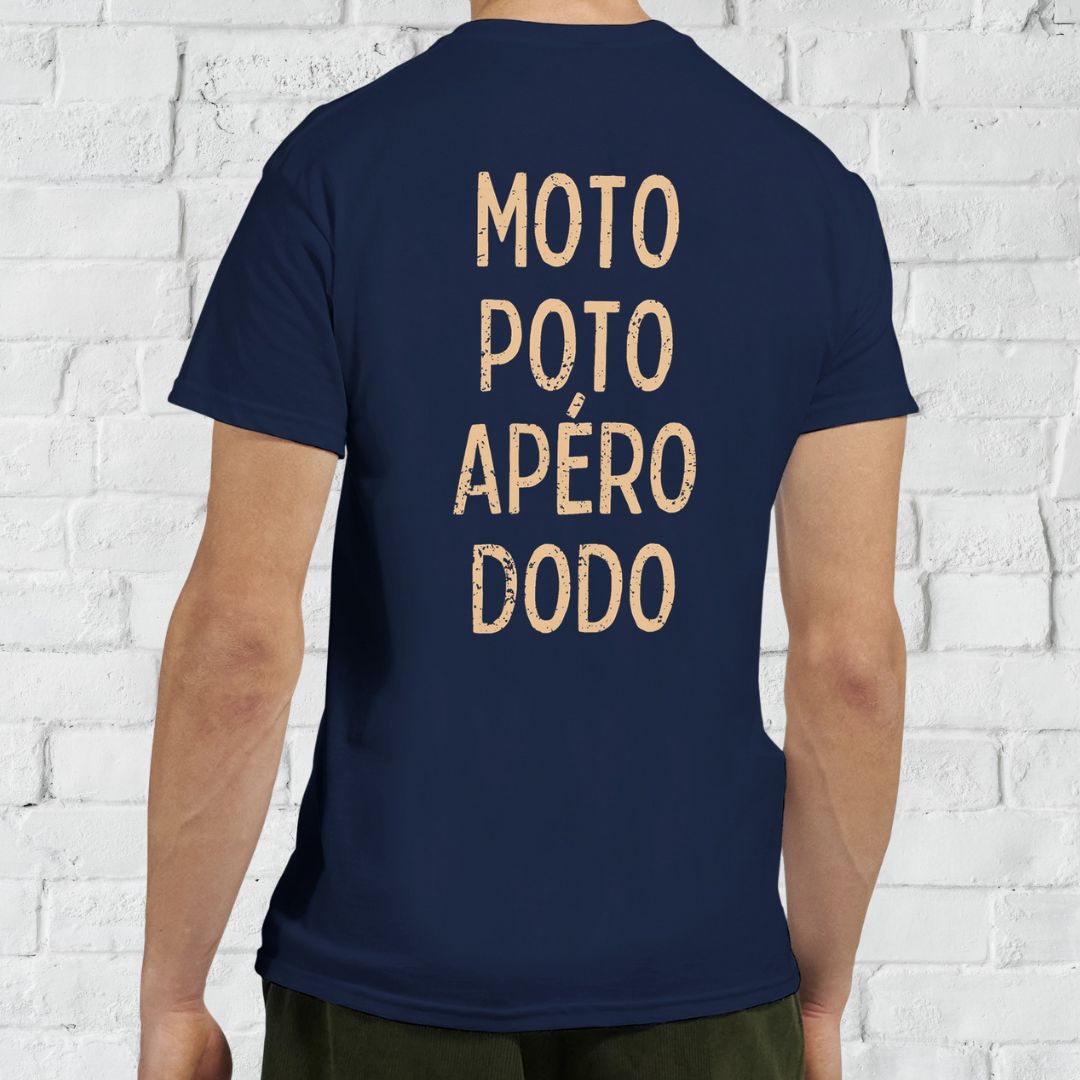 Poto Dos T-Shirt Marine