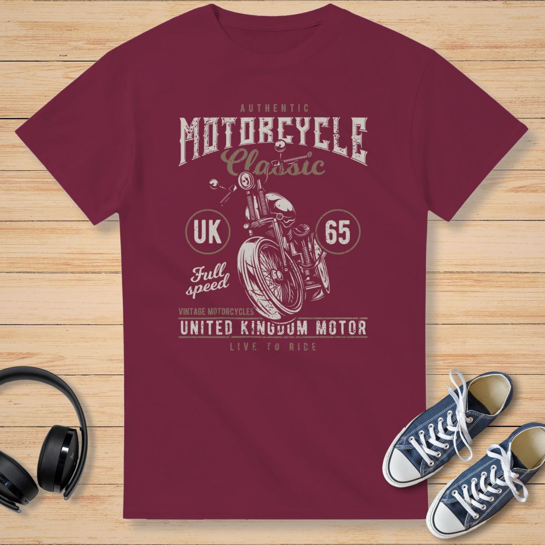 UK 65 T-Shirt Maroon