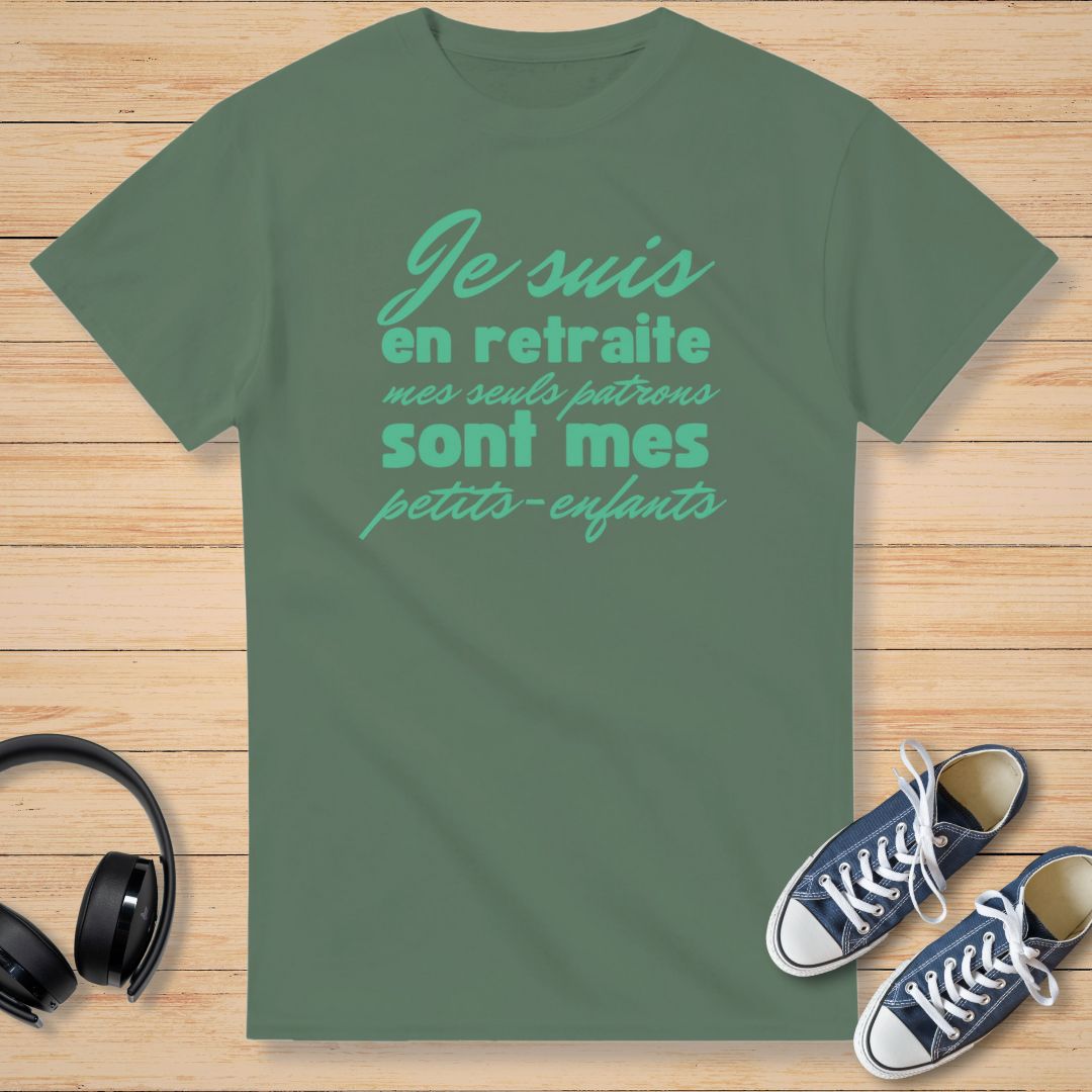 Petits-Enfants C T-Shirt Vert militaire