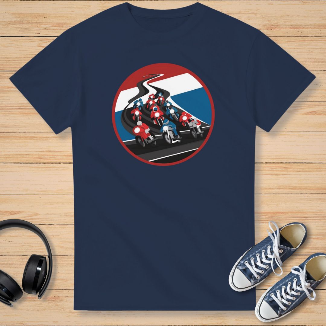 Race 1930s T-Shirt Navy