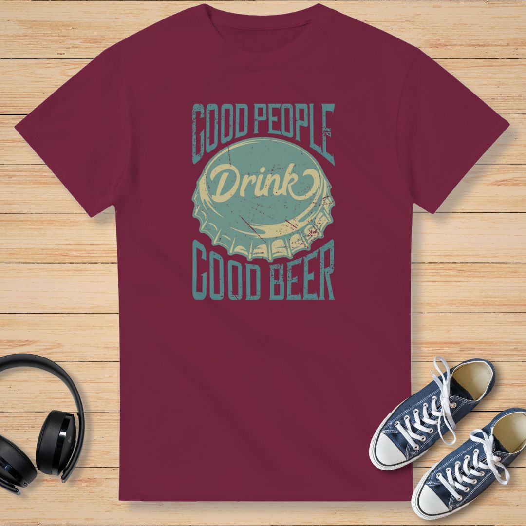 Good Beer T-Shirt Maroon