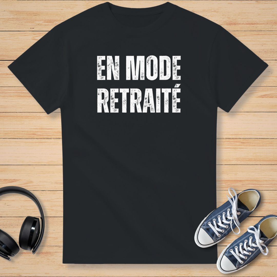 Mode Retraité T-Shirt Noir
