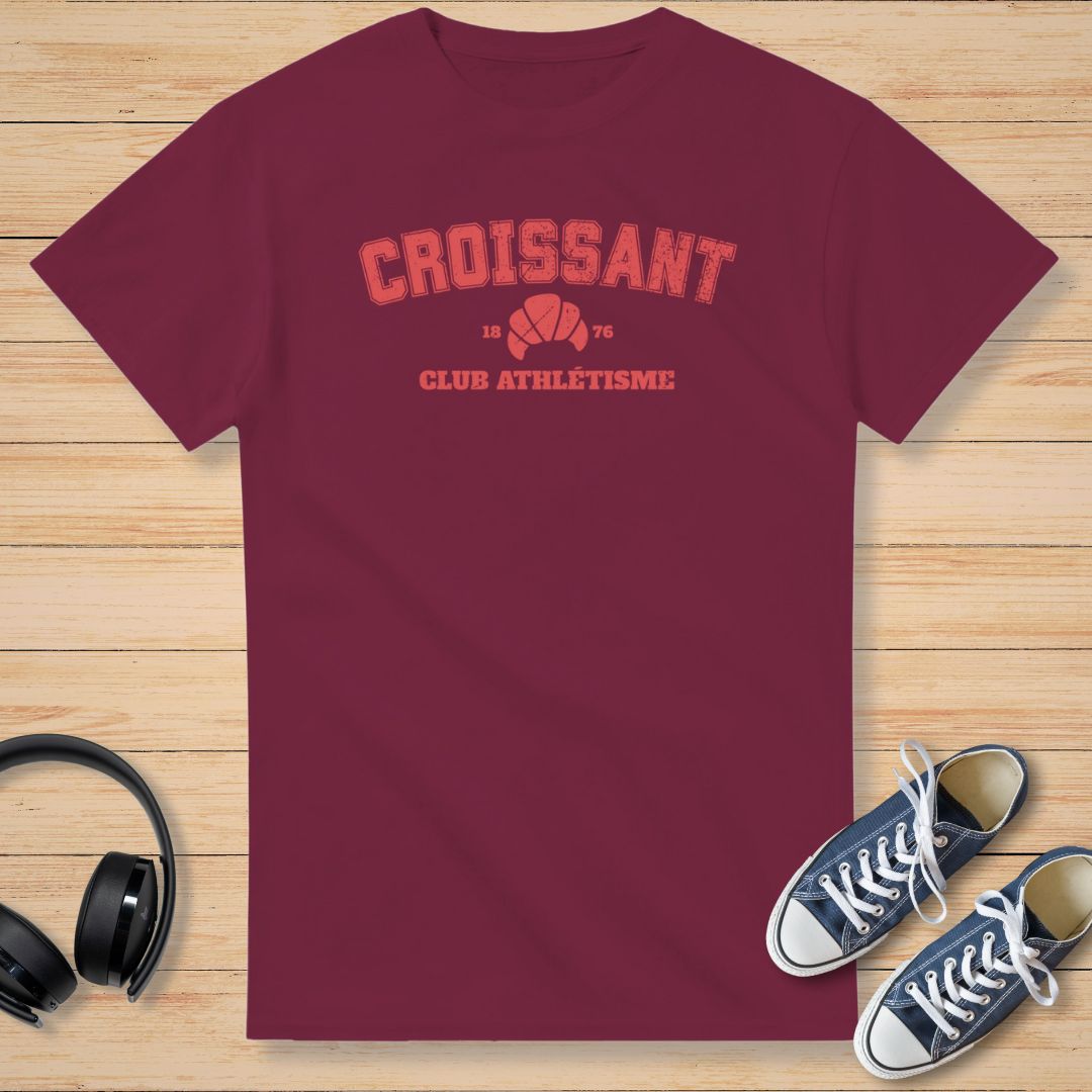 Croissant T-Shirt Bordeaux