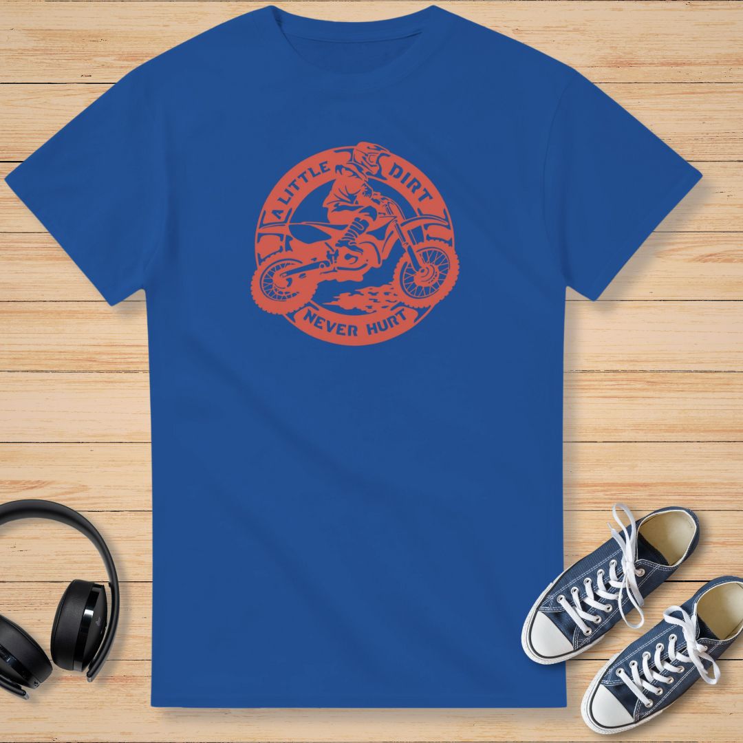 A Little Dirt T-Shirt Royal Blue