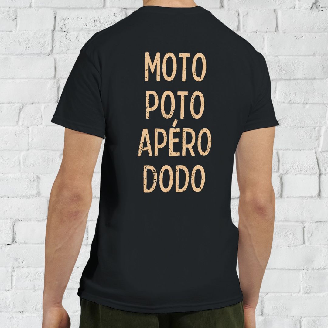 Poto Dos T-Shirt Noir