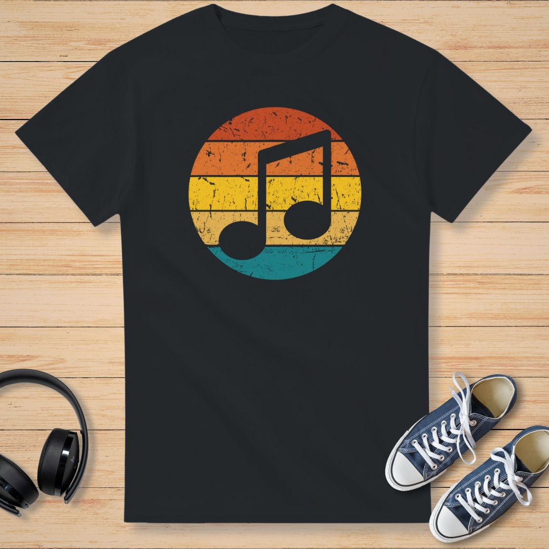 Retro Musique T-Shirt Black