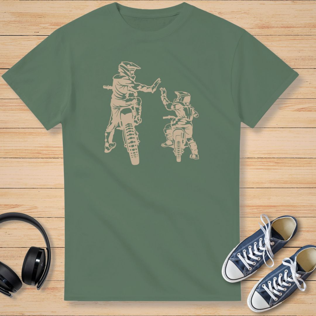 Motocross Famille T-Shirt Mil. Green