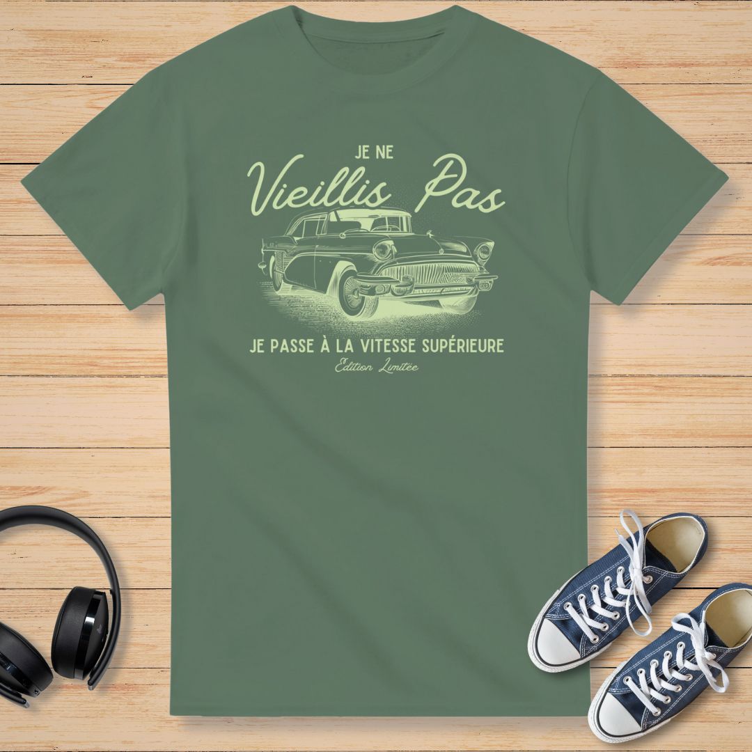 Vieillis Pas C T-Shirt Vert militaire