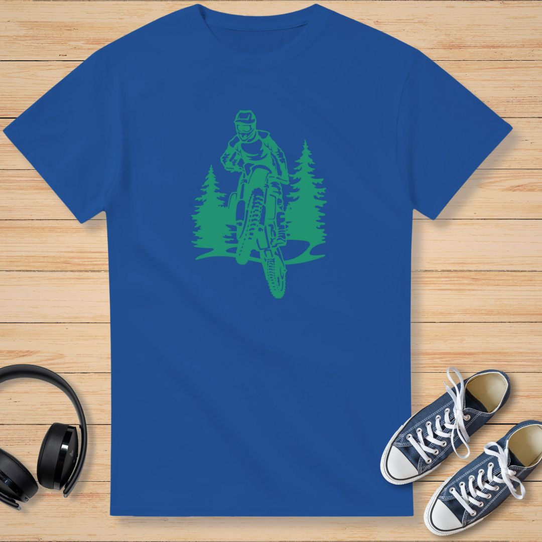 Moto Forêt II T-Shirt Royal