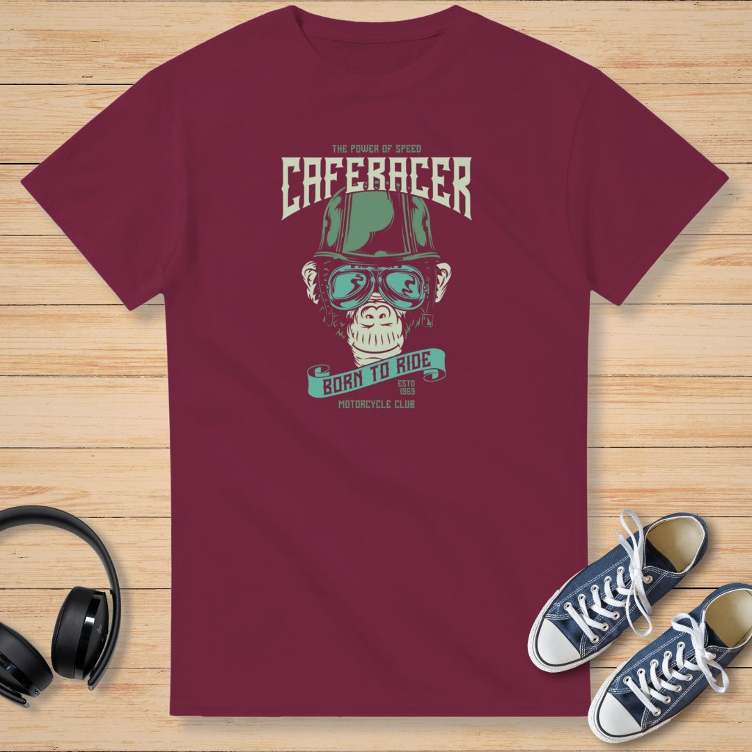 Caferacer 69 T-Shirt Maroon