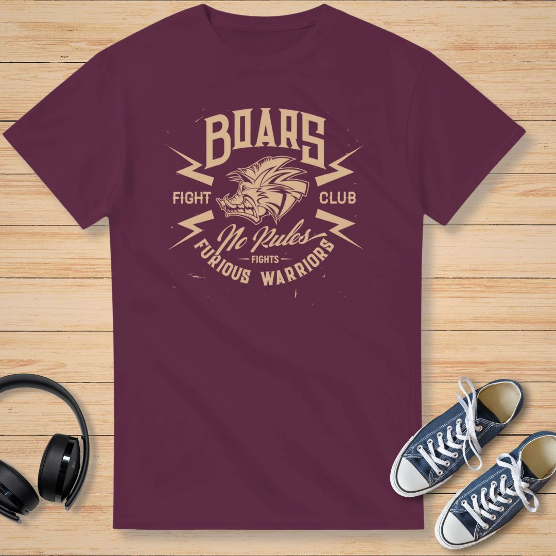 Boars Club T-Shirt Maroon