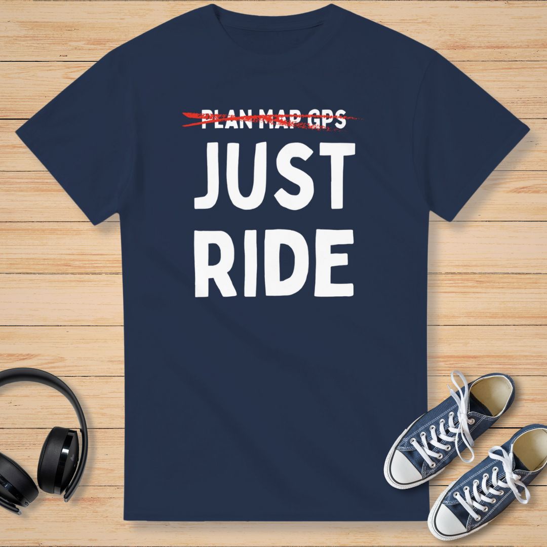 Just Ride T-Shirt Navy
