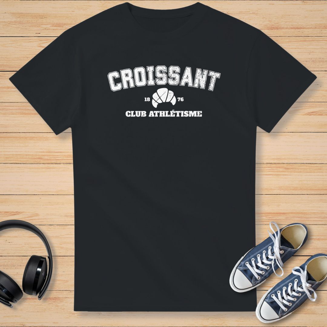 Croissant T-Shirt Noir