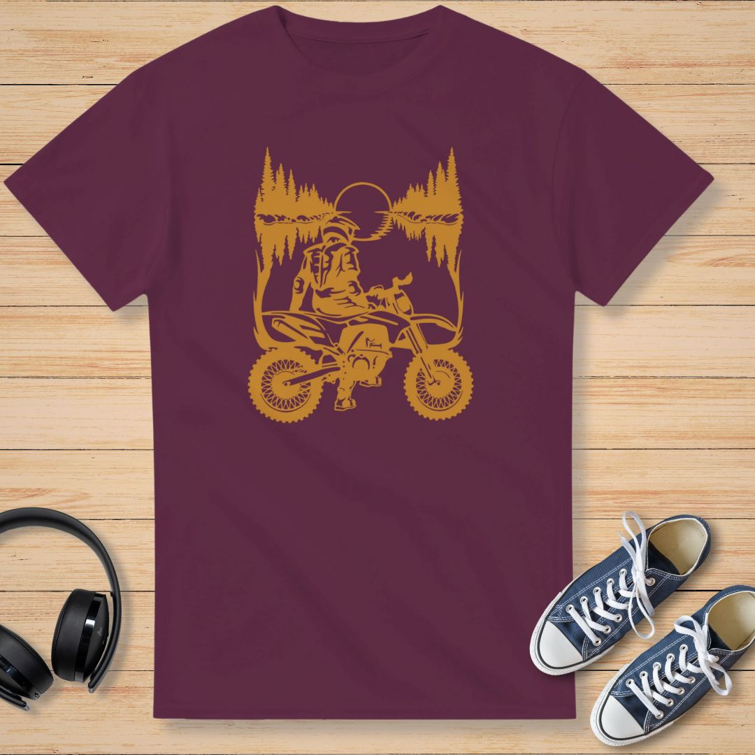 Moto l'Aventure T-Shirt Maroon