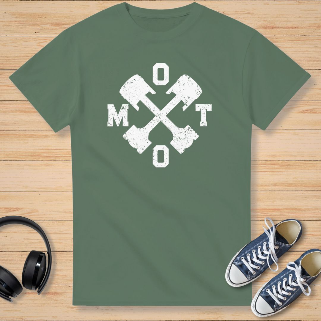 Moto Collège T-Shirt Mil. Green