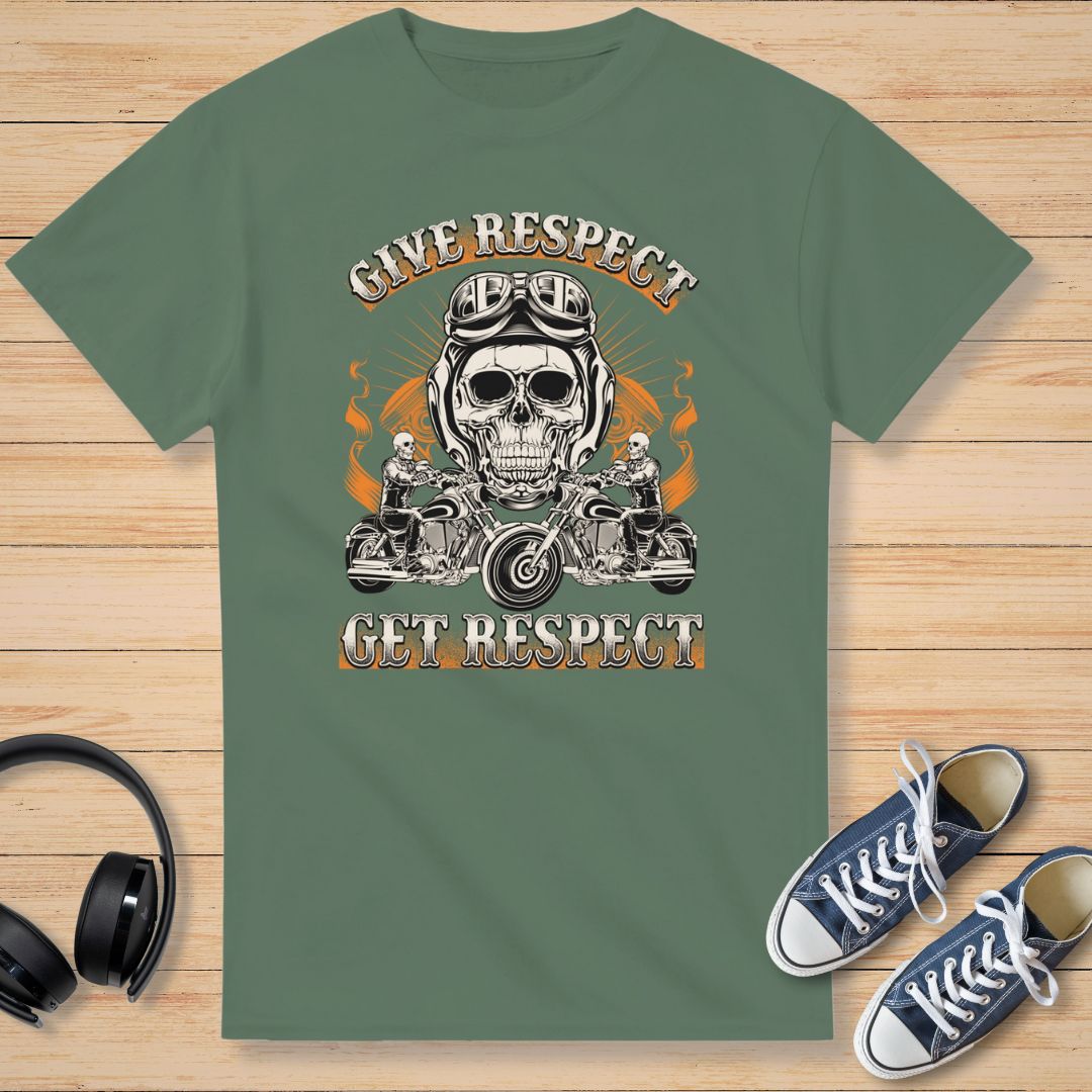 Give Respect T-Shirt Mil. Green