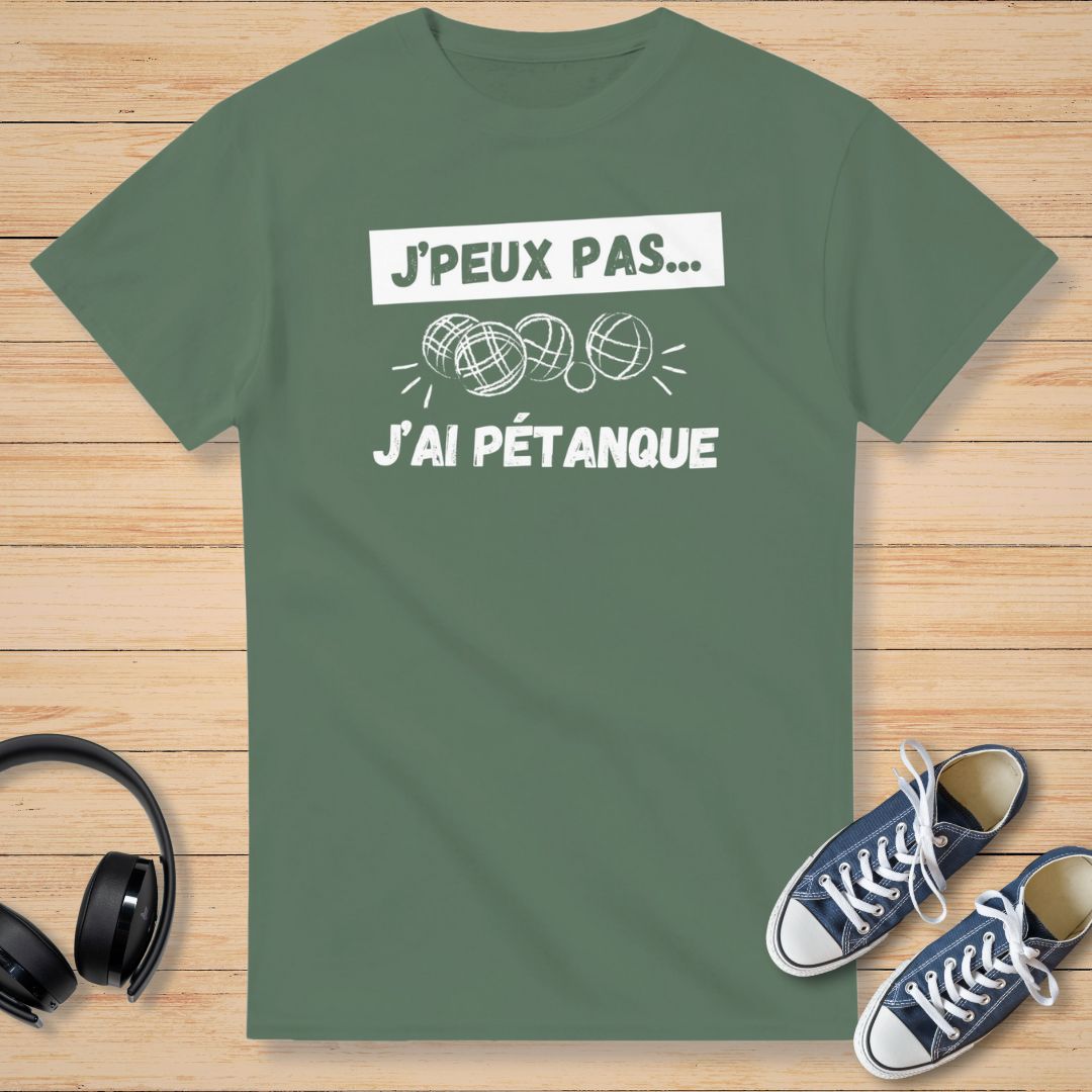 J’ai Pétanque T-Shirt Vert militaire