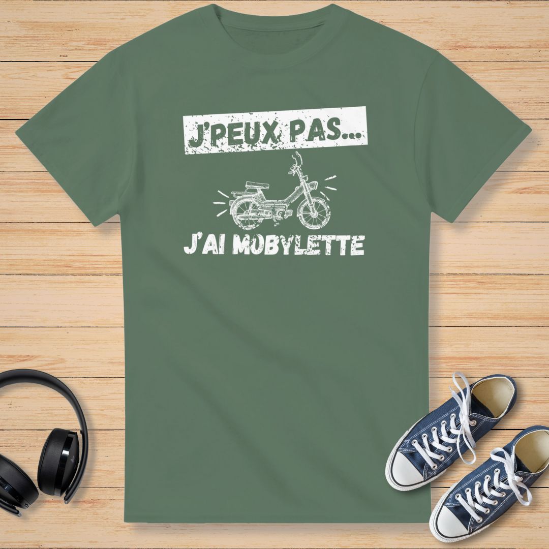Mobylette T-Shirt Vert militaire