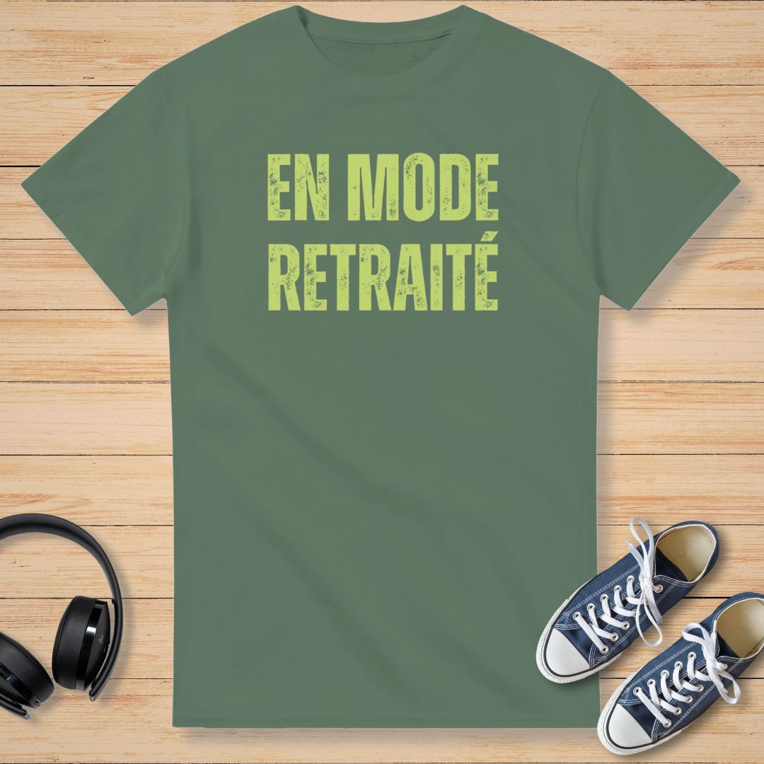 Mode Retraité T-Shirt Vert militaire