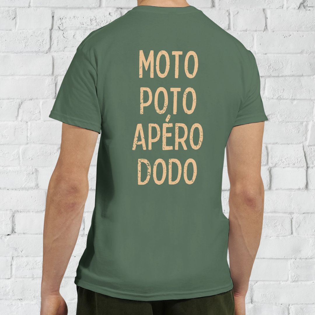 Poto Dos T-Shirt Vert militaire