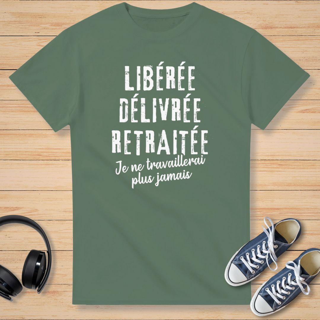 Libérée T-Shirt Vert militaire