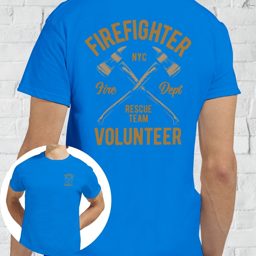 Firefighter T-Shirt Royal Blue