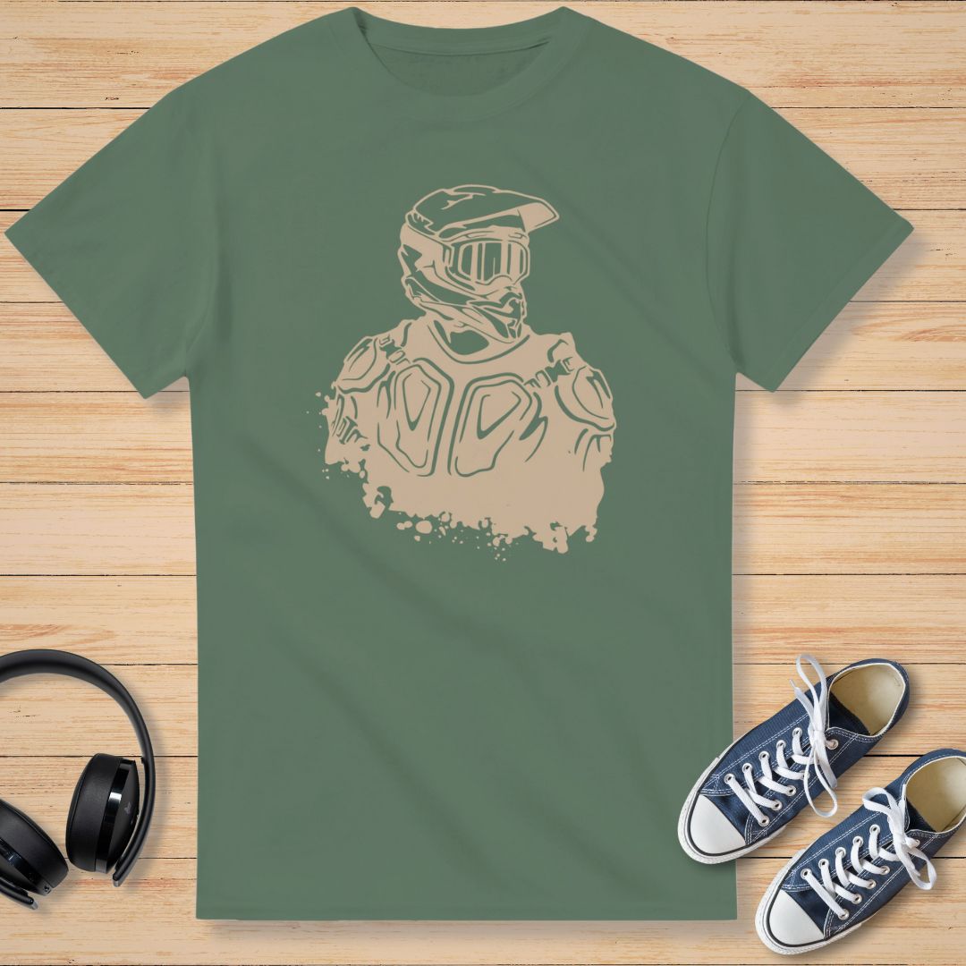 Moto Cross Rider T-Shirt Mil. Green