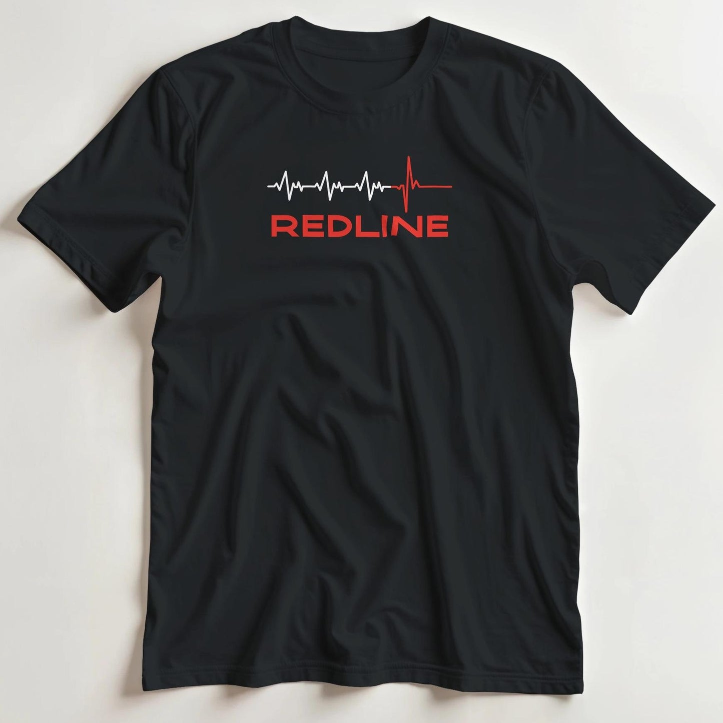 T-shirt en coupe unisexe et 100% coton en Noir S imprimé avec un design Redline T-Shirt .