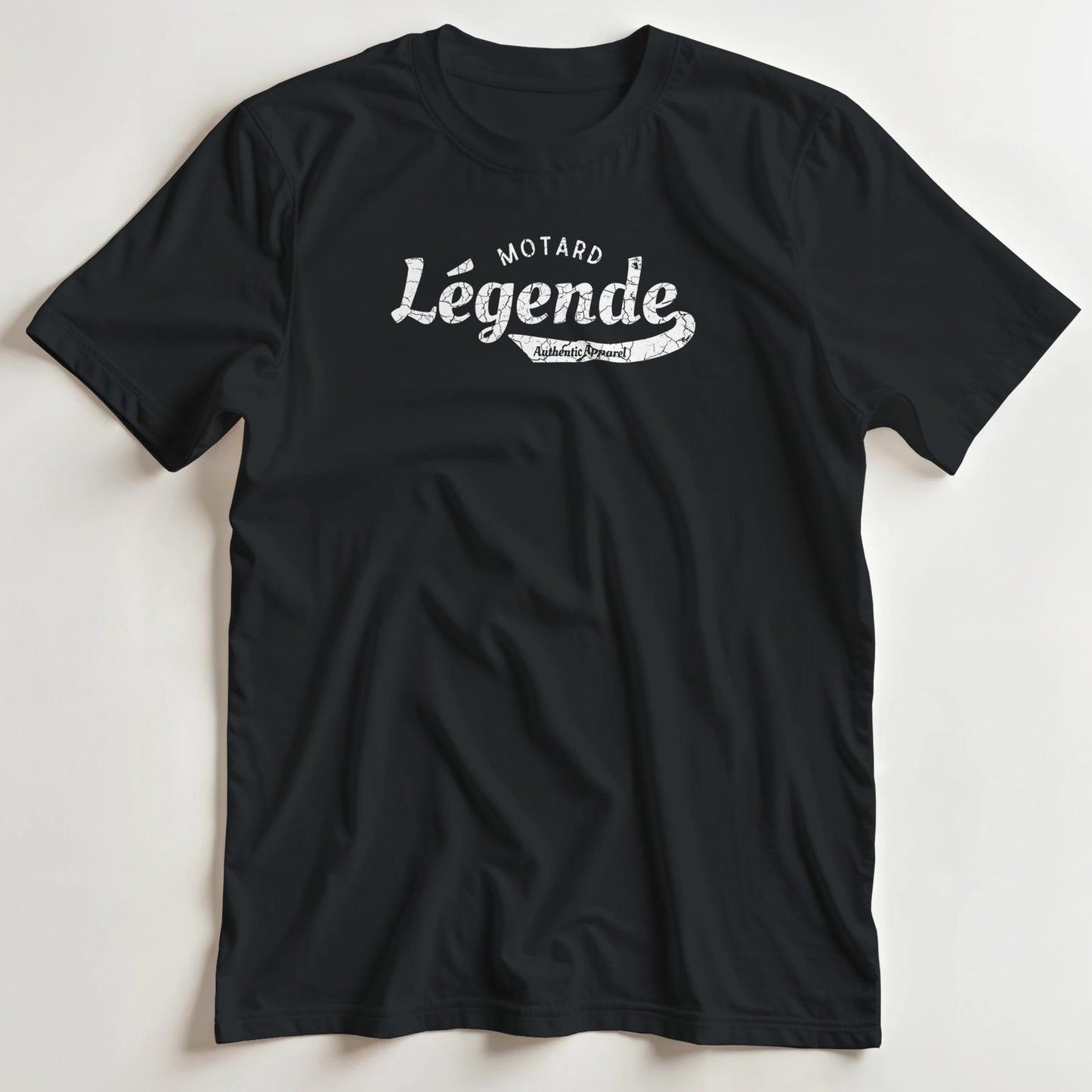 T-shirt en coupe unisexe et 100% coton en Noir 3XL imprimé avec un design Légende Apparel T-Shirt .