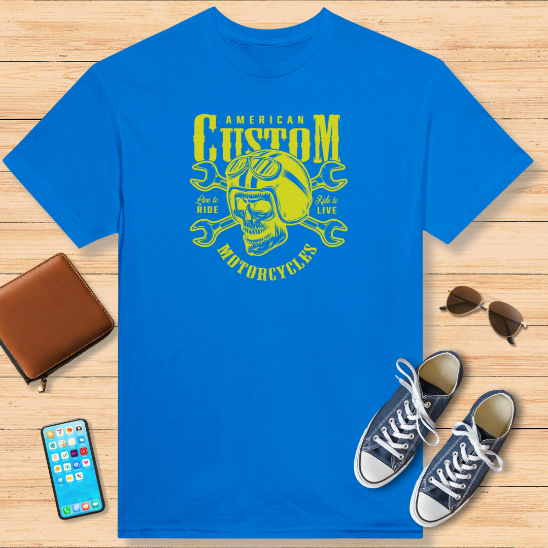 American Custom T-Shirt Royal Blue