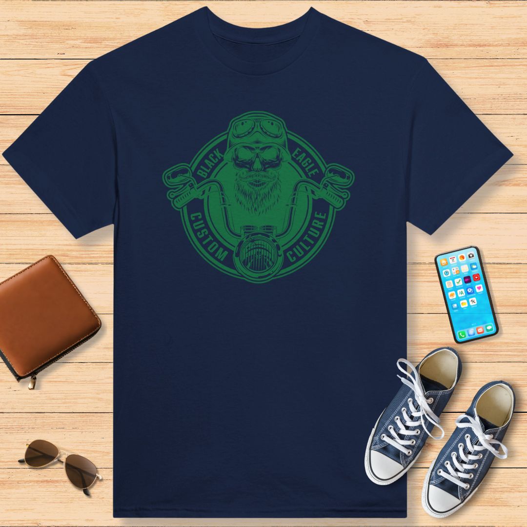 Black Eagle Moto T-Shirt Navy