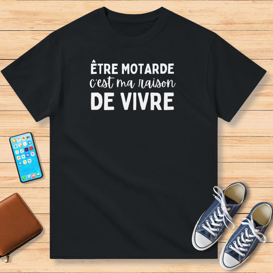 Être Motarde T-Shirt Noir