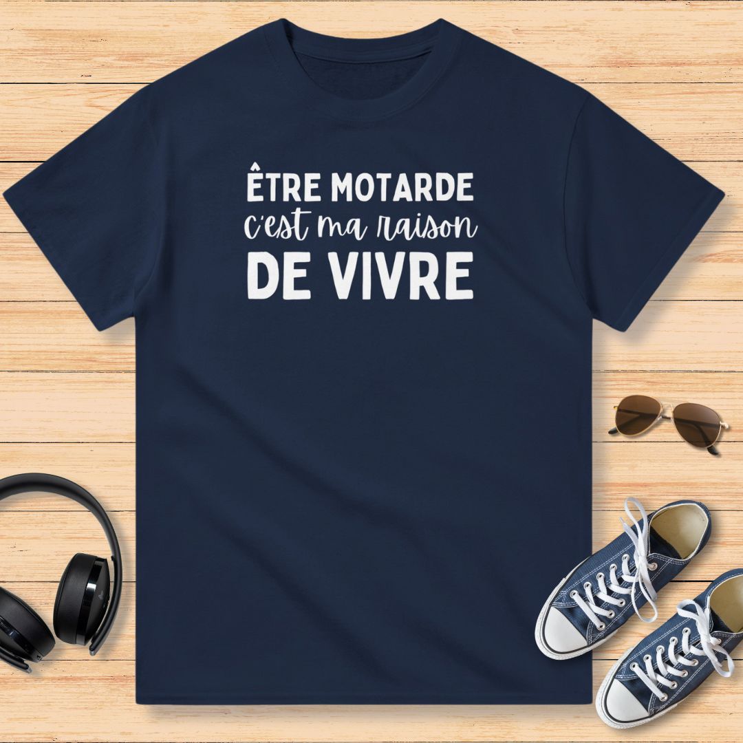 Être Motarde T-Shirt Marine