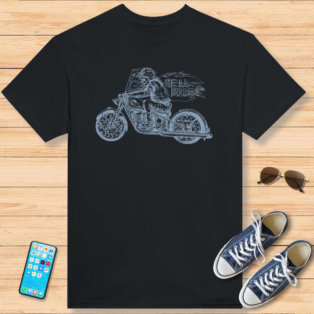 Hell Rider Motard T-Shirt Black