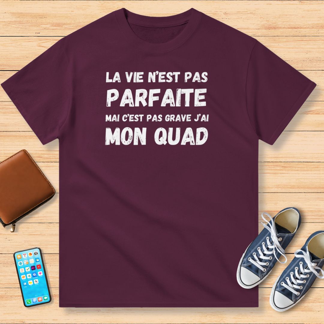 Pas Grave Mon Quad T-Shirt Maroon