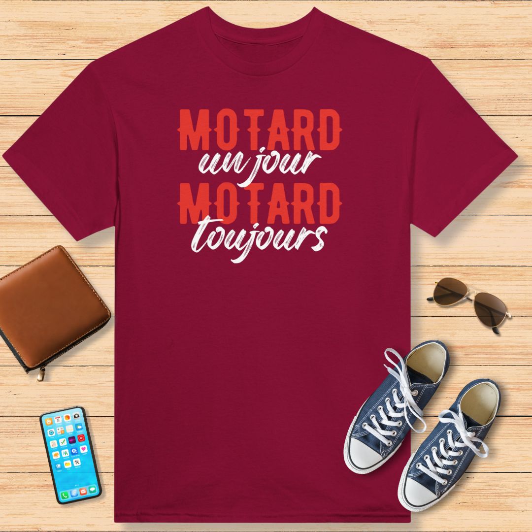 Motard Toujours T-Shirt Rouge cardinal