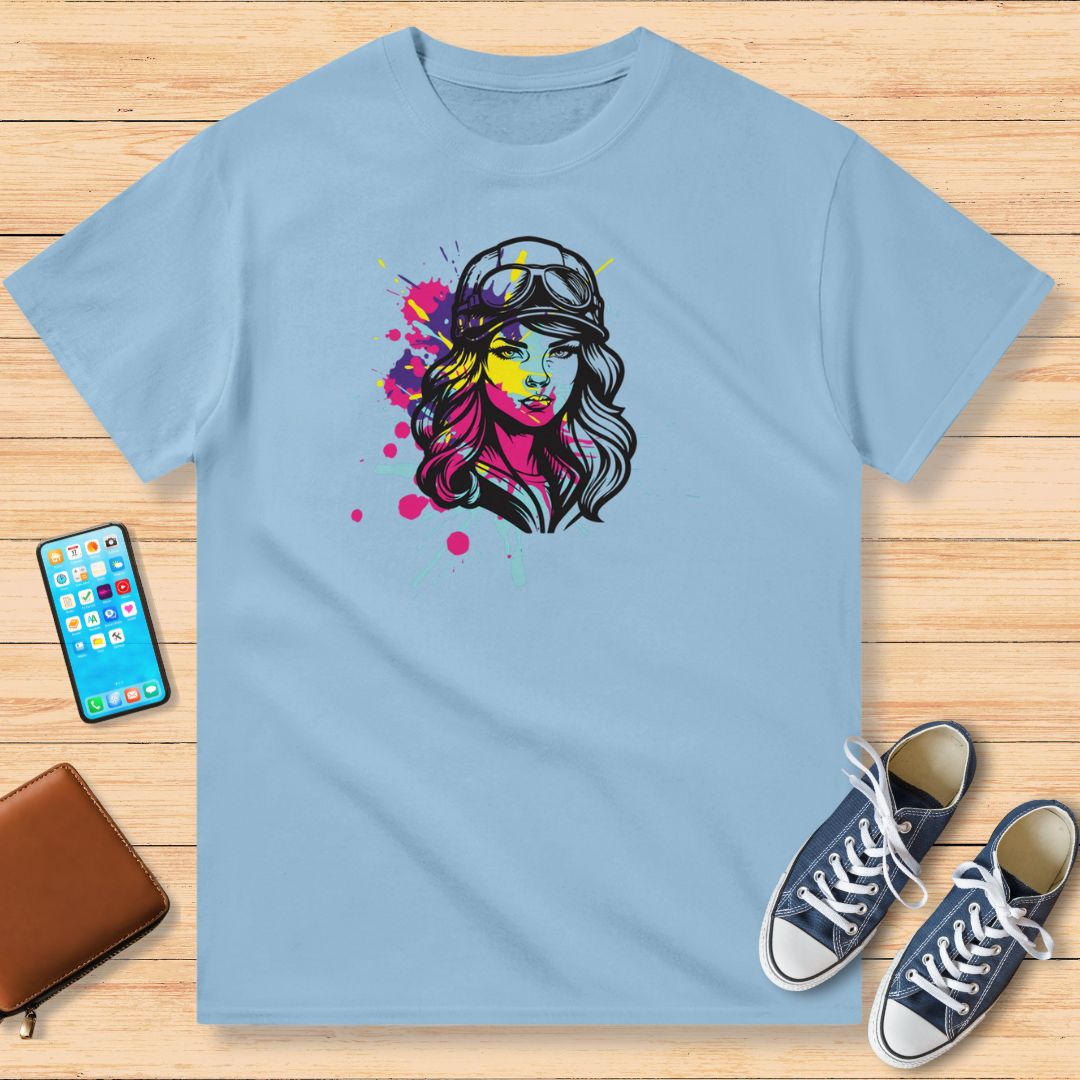 Motarde et Couleurs T-Shirt Light Blue