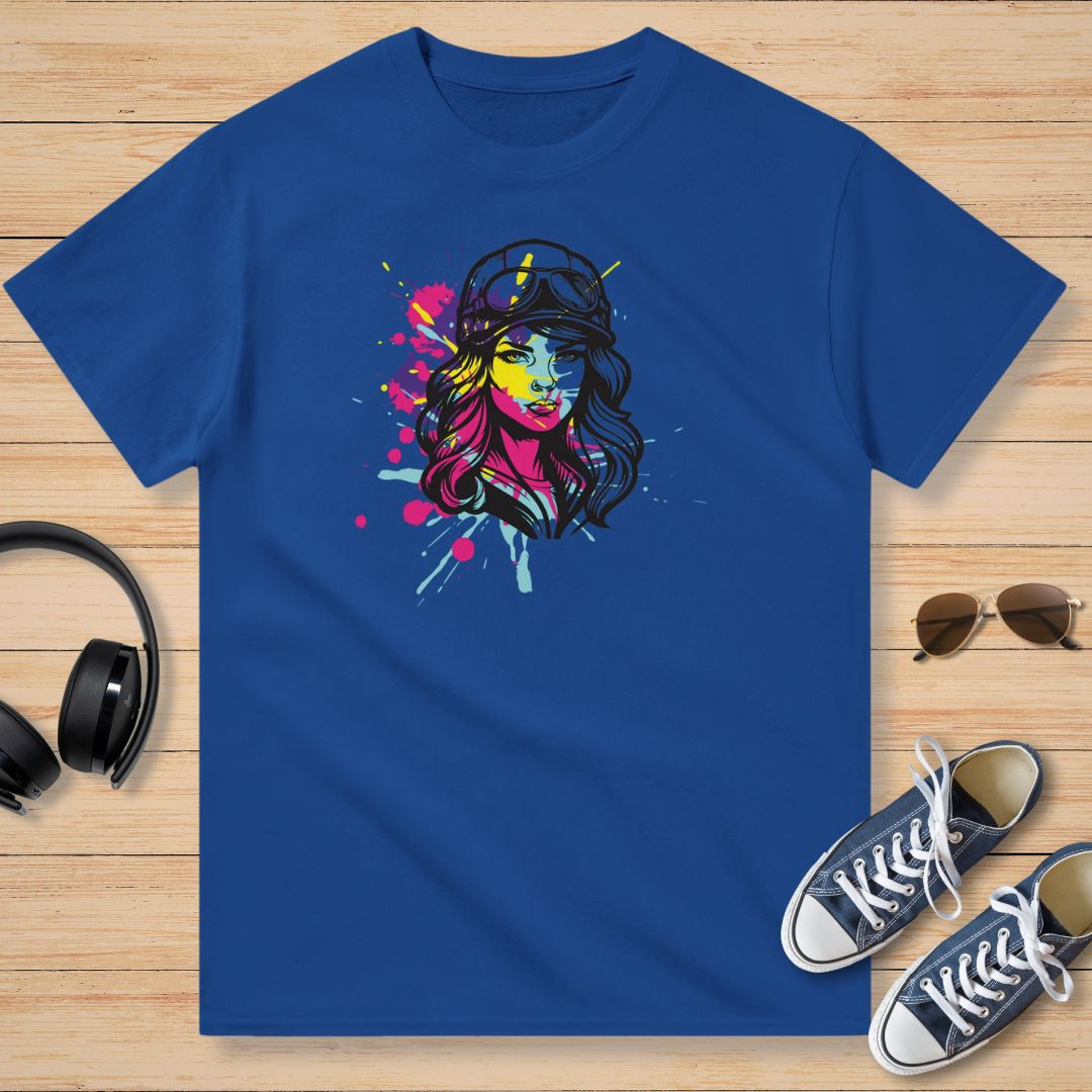 Motarde et Couleurs T-Shirt Royal