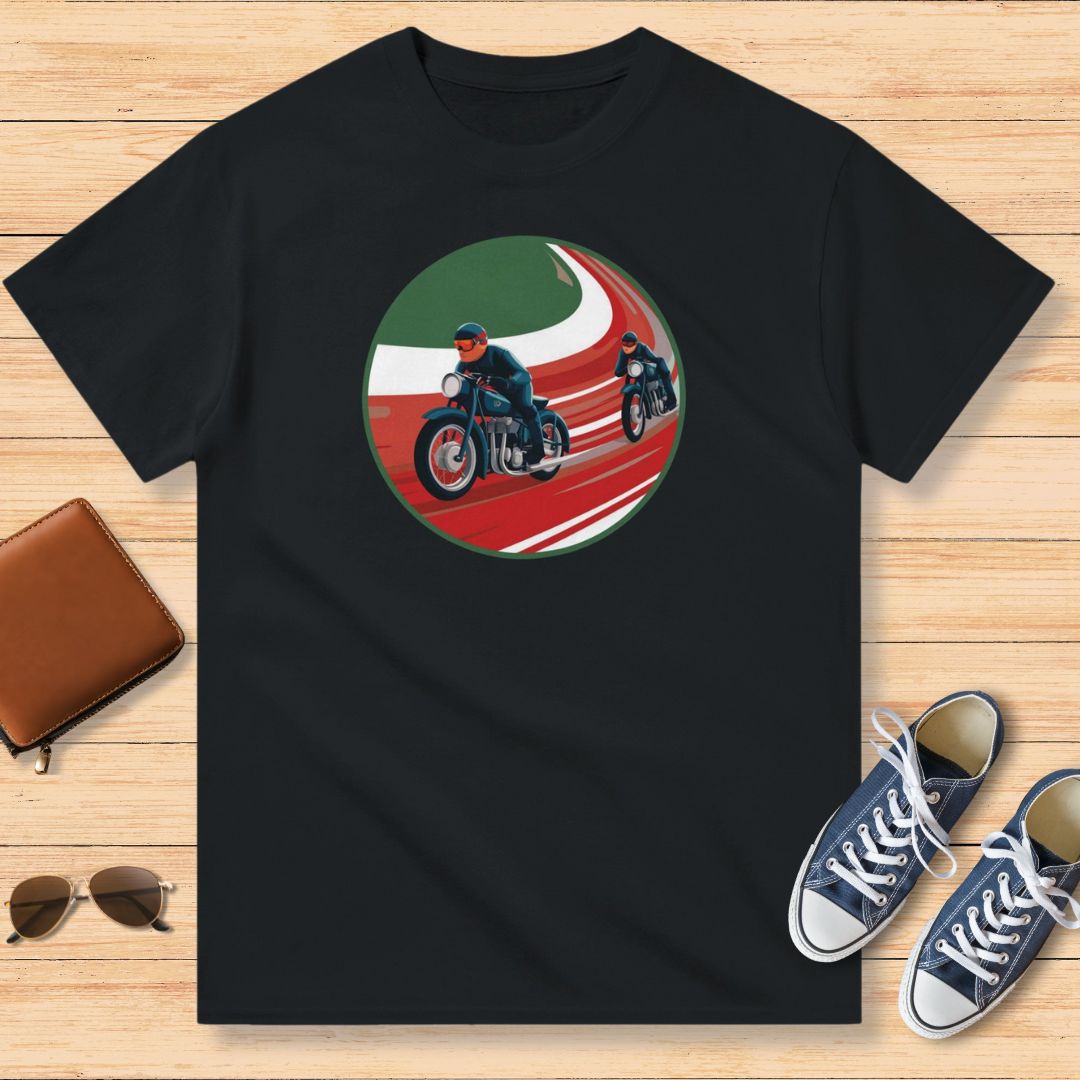Moto 1930s Retro T-Shirt Black