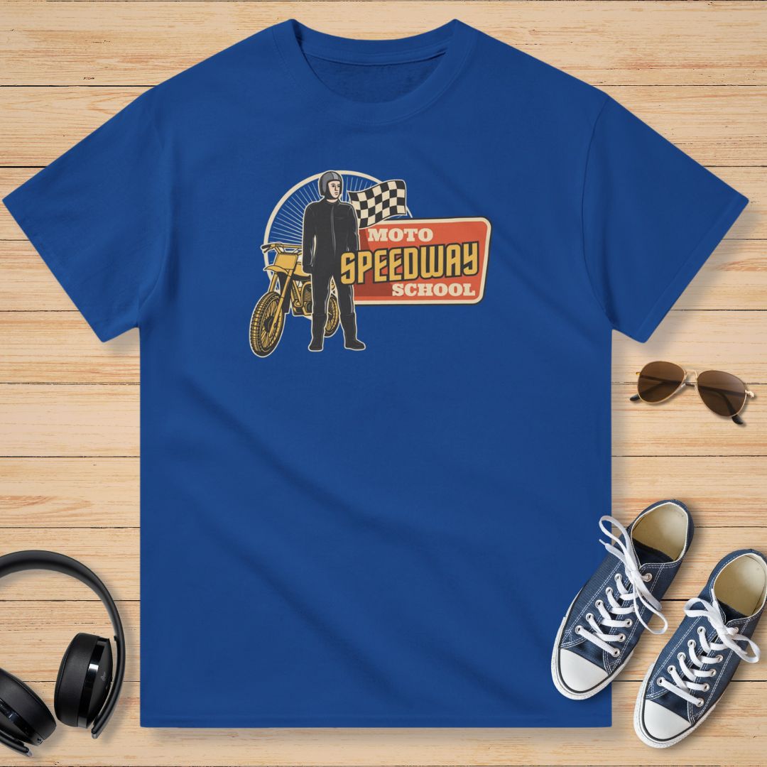 Speedway School T-Shirt Royal Blue