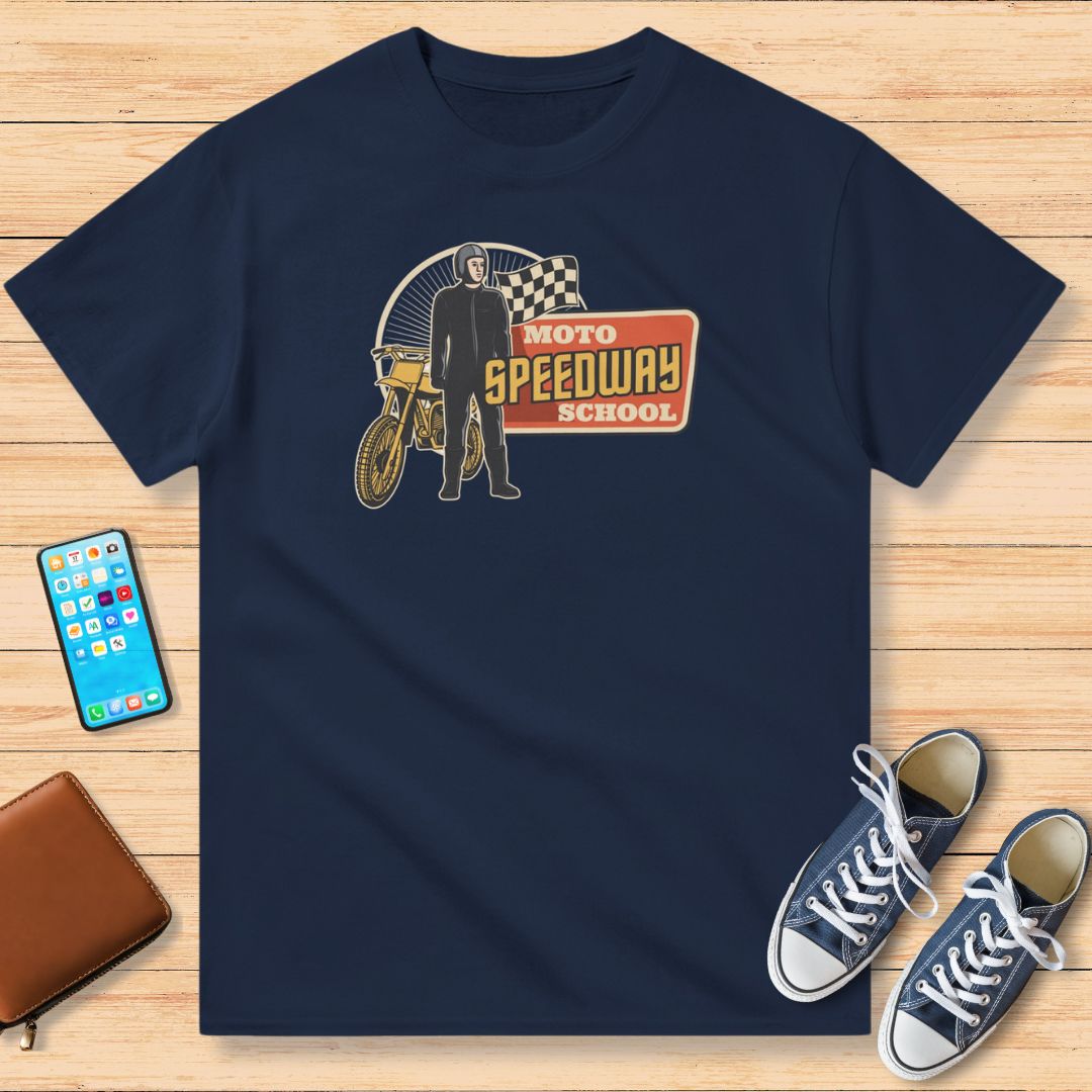 Speedway School T-Shirt Navy