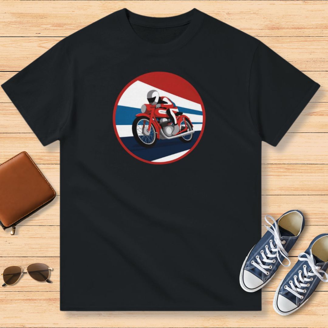 Retro Moto 1930s T-Shirt Black