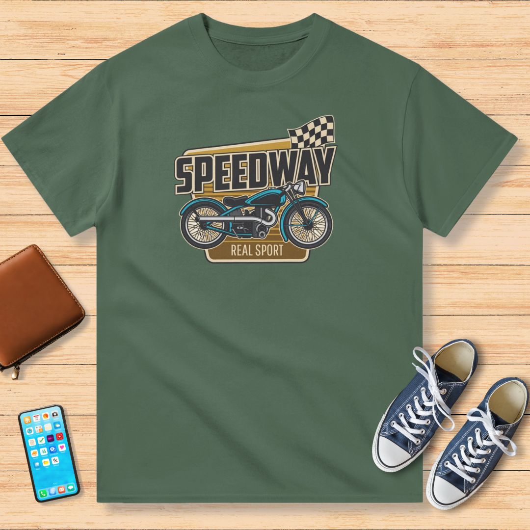 Speedway Real Sport T-Shirt Mil. Green