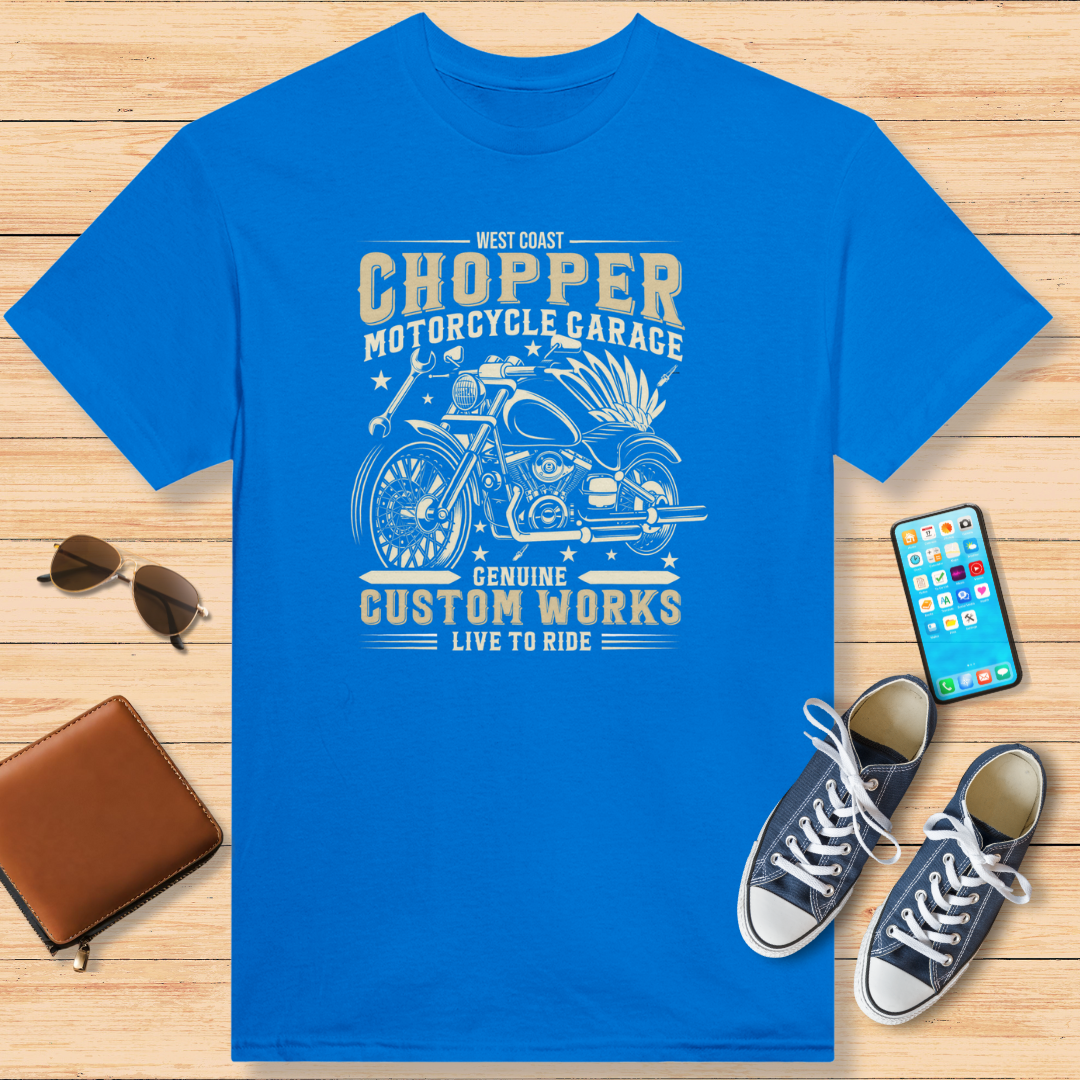 West Coast Chopper T-Shirt Royal Blue
